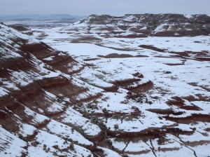 The Turtle Hills covered in snow