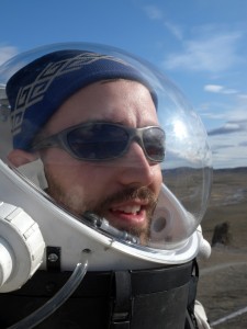 Brian on EVA at FMARS on Devon Island, Canada