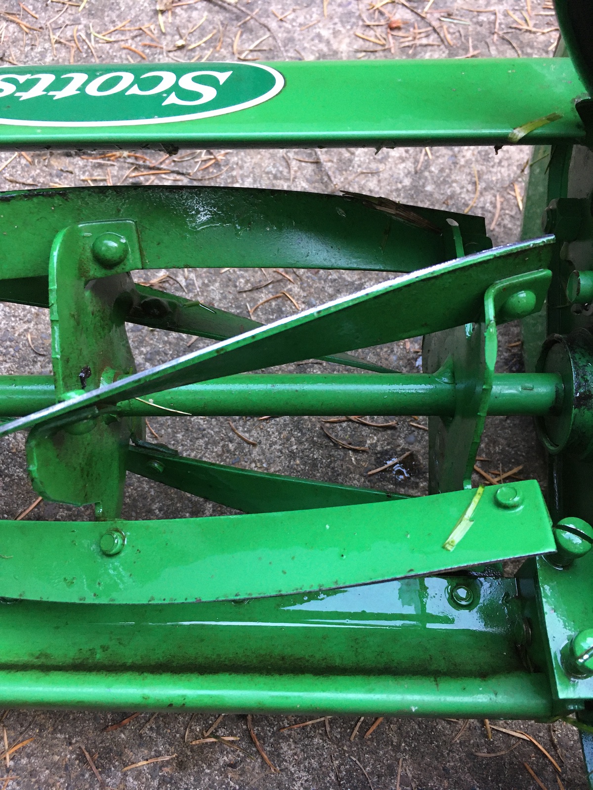 What I Learned Today » How to sharpen a push reel mower